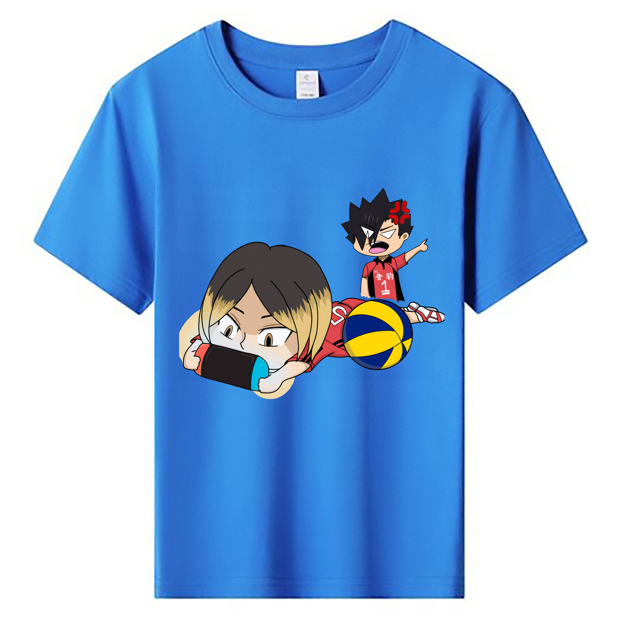 （画像用） ハイキュー!! Haikyu!! 綿100％キッズTシャツ（フロントプリント）